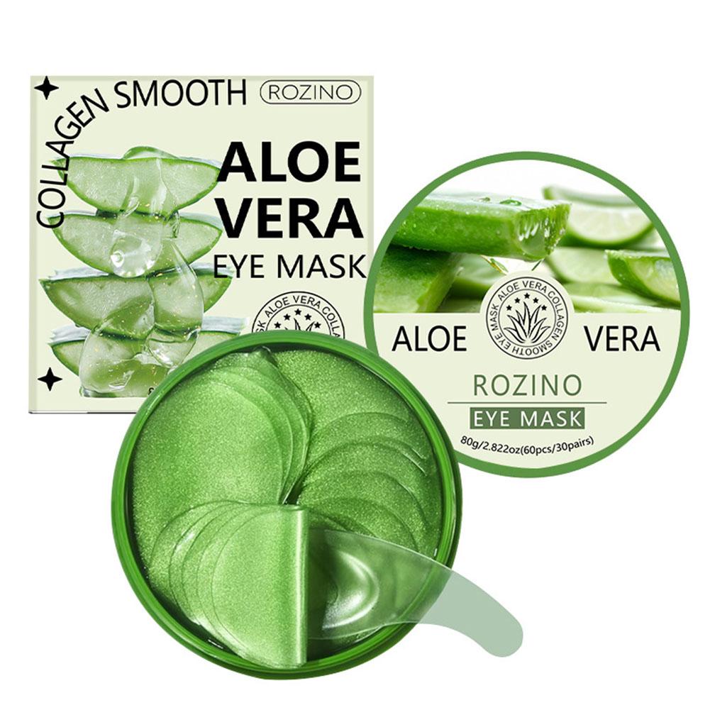 Sheet Mask Collagen - 60pcs Aloe Vera Collagen Eye Mask
