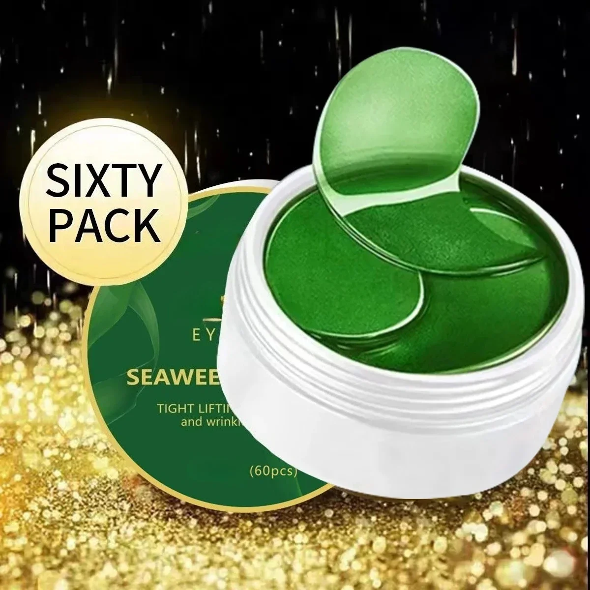 Sheet Mask Collagen - 60pcs seaweed hyaluronic acid eye mask
