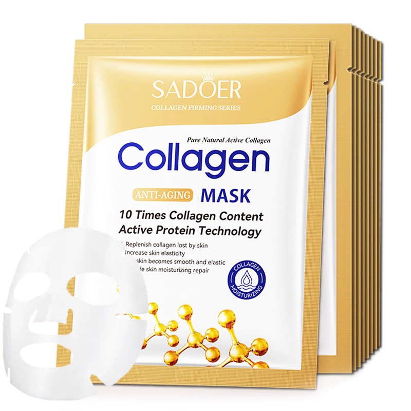 10pcs Anti-wrinkle Collagen Fa - Sheet Mask Collagen recension och pris