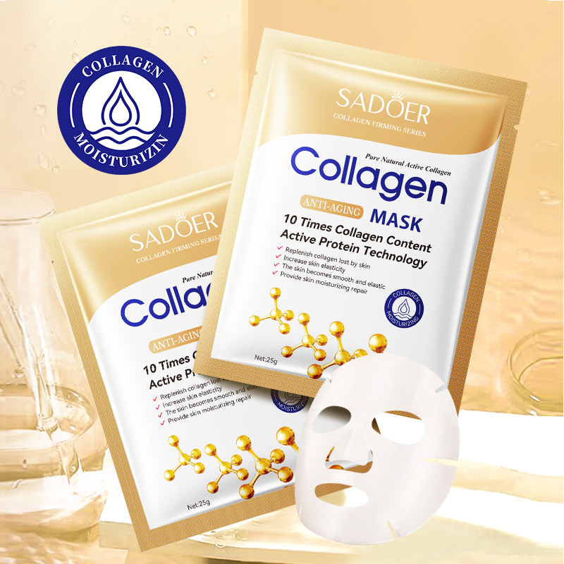 10pcs Anti-wrinkle Collagen Fa - Sheet Mask Collagen recension och pris