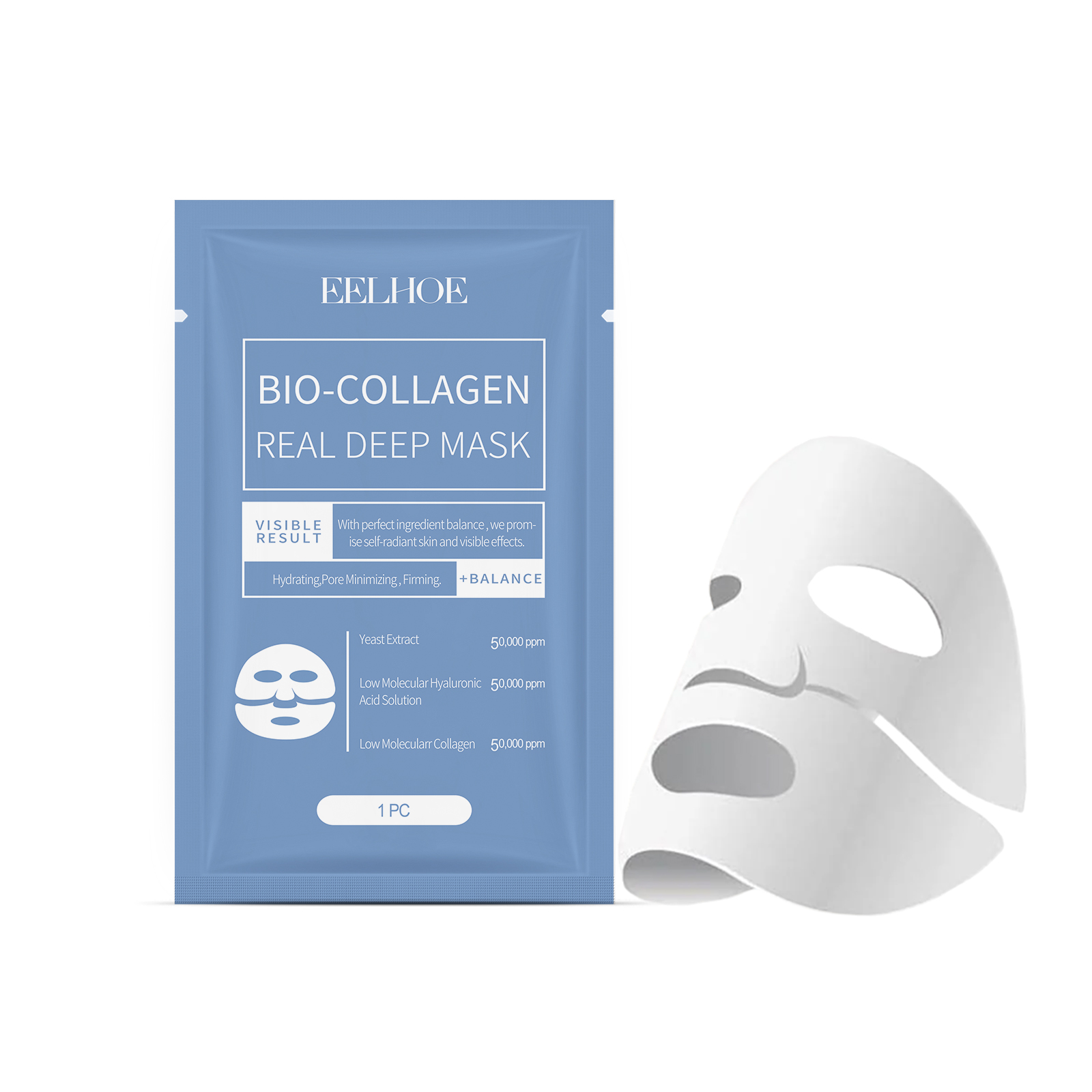 EELHOE Bio Collagen Face Mask  - Sheet Mask Collagen recension och pris