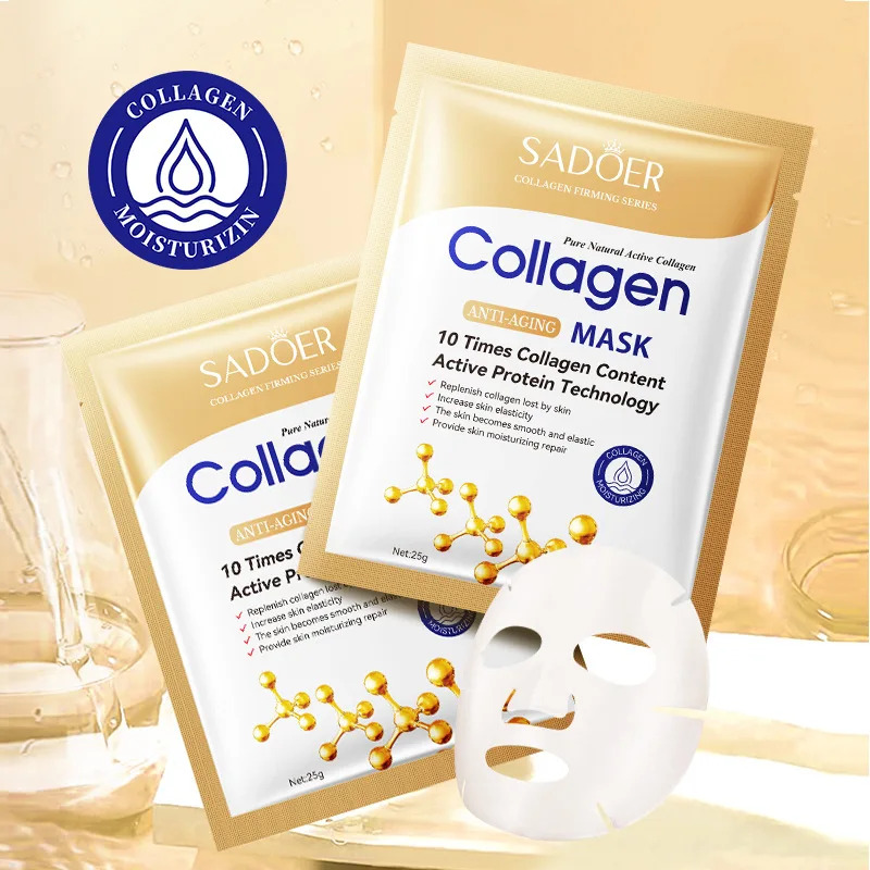 10pcs Anti-aging Collagen Face - Sheet Mask Collagen recension och pris