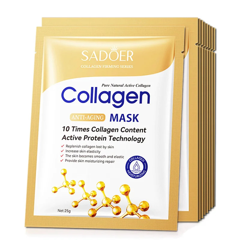 10pcs Anti-aging Collagen Face - Sheet Mask Collagen recension och pris