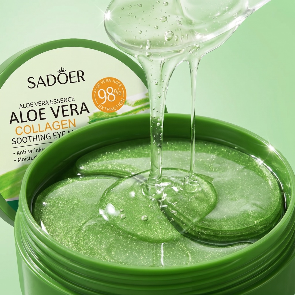 60pcs Aloe Vera Collagen Eye M - Sheet Mask Collagen recension och pris